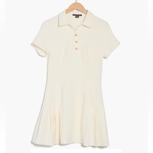 NEW French Connection Polo Fit-and-Flare Dress
Cream Off White Needs Repair Sm